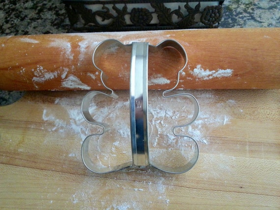 Teddy Bear Cookie Cutter Metal With Custom Handle By West Tinworks
