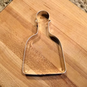 Tequila Bottle Cookie Cutter Metal USA Handcrafted By West Tinworks image 1