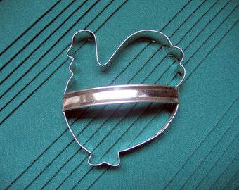 Turkey Cookie Cutter Metal With Custom Handle USA Handmade By West Tinworks
