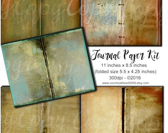 5 Foldable Full Size Sheets of Printable Papers Journal - Etsy