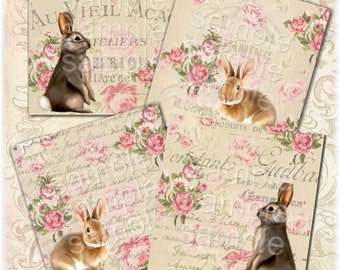 35P  -  Collage Sheet - Printable Download - Gift Tags - Scrapbook