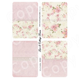 Lace and Roses -  Printable Digital Collage Sheet - Digital Download - Wedding Printable - Journal - Scrapbook