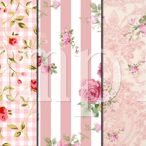 Pink No 721  - Printable Download Digital Paper - Scrapbook paper