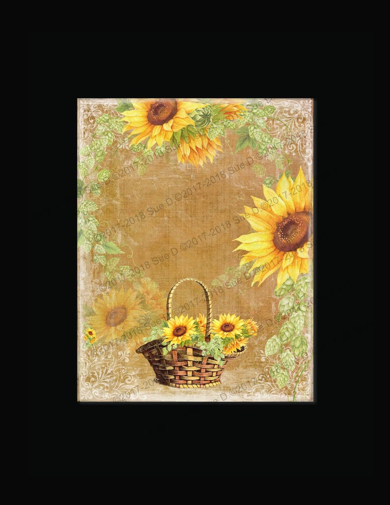 Sunflower Dreams INSTANT DOWNLOAD Original Design Digital Download