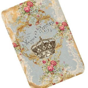 Pretty In Paris Tags- High quality  - Printable Download - Hang Tags- roses florals flowers romantic French