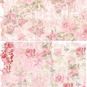 Pretty Ones Papier Set - Originaldesign - Druckbare digitale Collage Sheets - digitaler Download