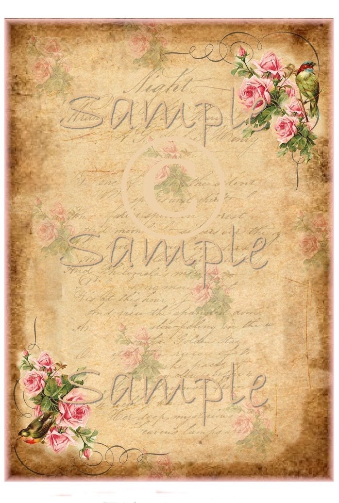 Instant Download Pretty Papers No. 15 5 X 7 Collage Sheet | Etsy