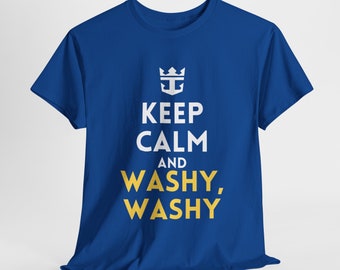 Camiseta unisex de algodón grueso lavado Royal Caribbean