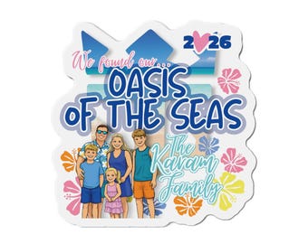 Imán personalizado para puerta de crucero Oasis of the Seas / Imán troquelado