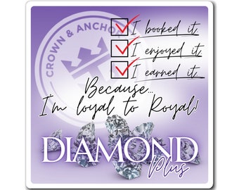 Imanes para puertas de cruceros Crown and Anchor Society de Royal Caribbean