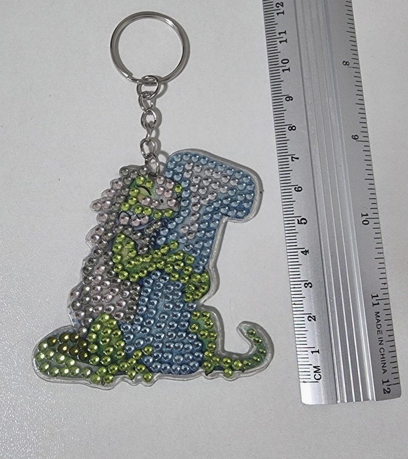 Alphabet Key Rings - Etsy