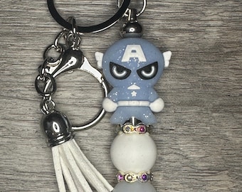 Captain Super Hero Keychain