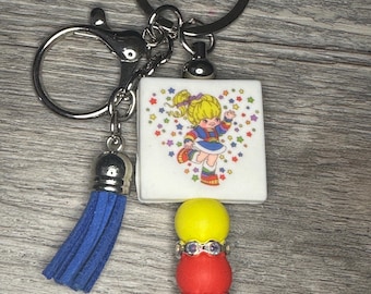 80’s Cartoon Rainbow Keychain