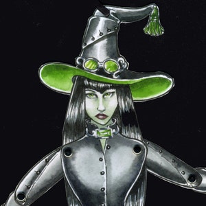 Gothic Wicked Witch Jointed Doll Digital Download image 3