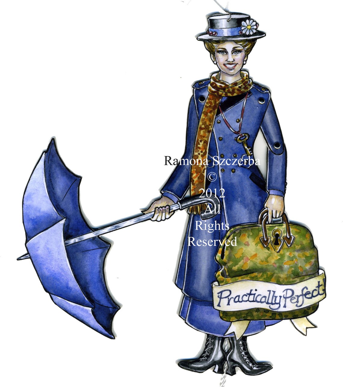 Mary Poppins Jumping Jack Doll Digital Download Etsy