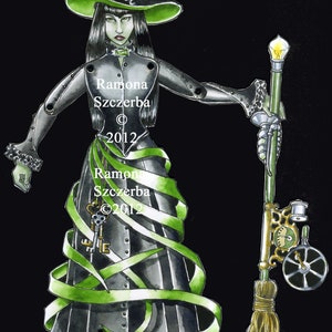 Gothic Wicked Witch Jointed Doll Digital Download image 1