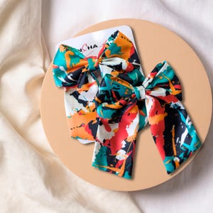 Chic Satin Hair Bow Barrette | Handmade Clip for Girls & Women | Elegant Everyday Hair Accessory