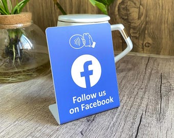 Get followers in seconds Boost your Business With our NFC Facebook connected plate