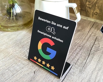 Exhibidor de reseñas de Google para empresas (3x4)