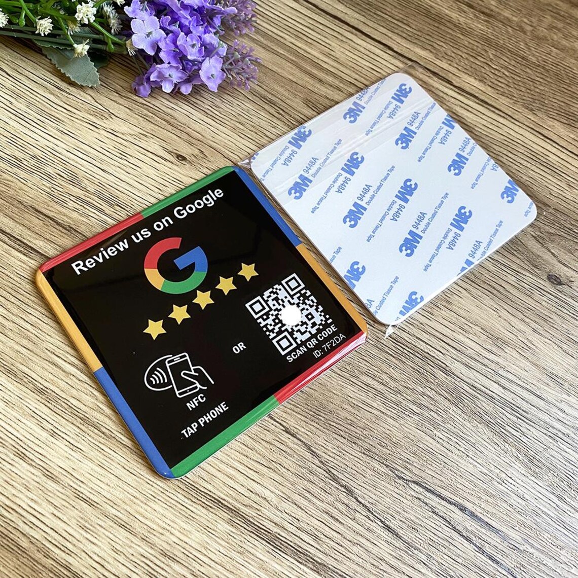 Scan Code Table Plate Google Review NFC Plate – Tap or Scan QR Code Sign - Etsy Australia