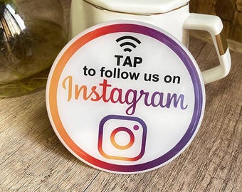 NFC Tap Card Sticker: Get Instagram Facebook Youtube Followers for Business