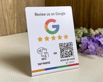 Reseña de Google: Señalización con código QR: Tocar, escanear o NFC