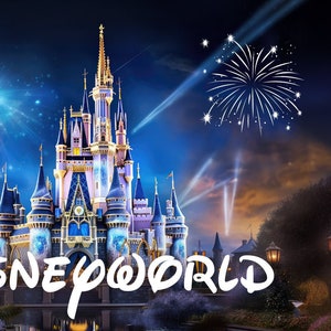 Disneyworld Ticket, Surprise Reveal Gift, Editable Ticket, Theme Park Ticket, Surprise Disneyland