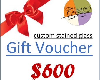 Custom Glass Gift Certificate 600