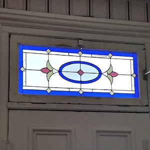 Stained Glass Transom Window - TW-111 Traditional