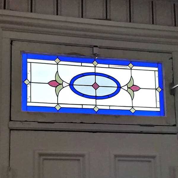 Stained Glass Transom Window - TW-111 Traditional