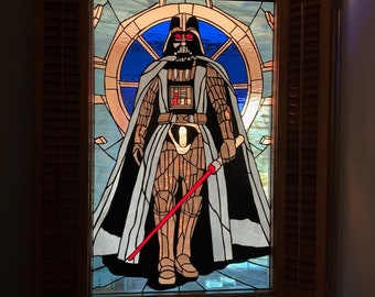 Stained Glass Window - W-528 Darth Vader.