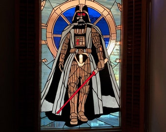 Stained Glass Window - W-528 Darth Vader.