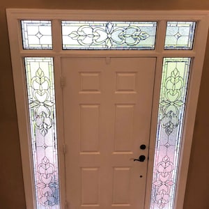 Stained Glass Sidelight - S-33 Dreamy Beveled Entry