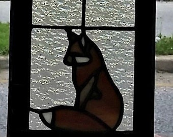 Stained Glass Sidelight - S-7 - Fox
