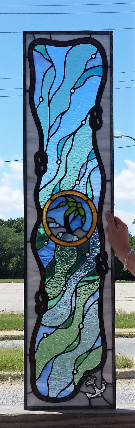 Stained Glass antique 建具　【地球儀】 Stained Glass antique 建具 【地球儀】 Proantic: Pair Of