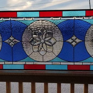 Stained Glass Window - W-317 Colorful Beveled