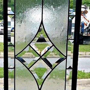 Stained Glass Transom Window - TW-148 Pure Elegance