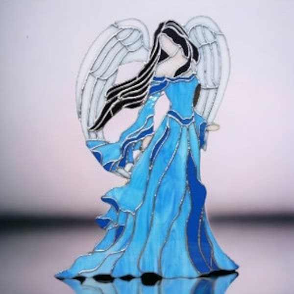 Stained Glass Panel CG-4  "Lady Angel"