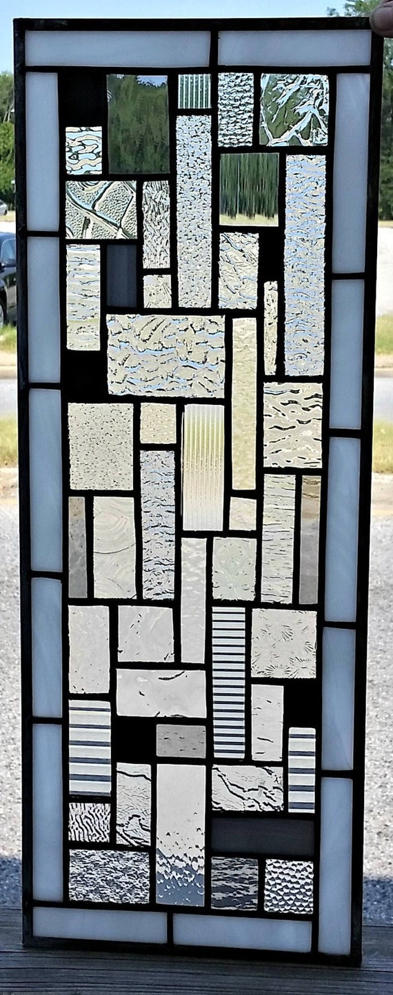 Stained Glass Window - W-177 Crystal Geometric - Etsy
