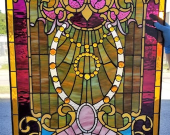 Stained Glass Door Window - D-19