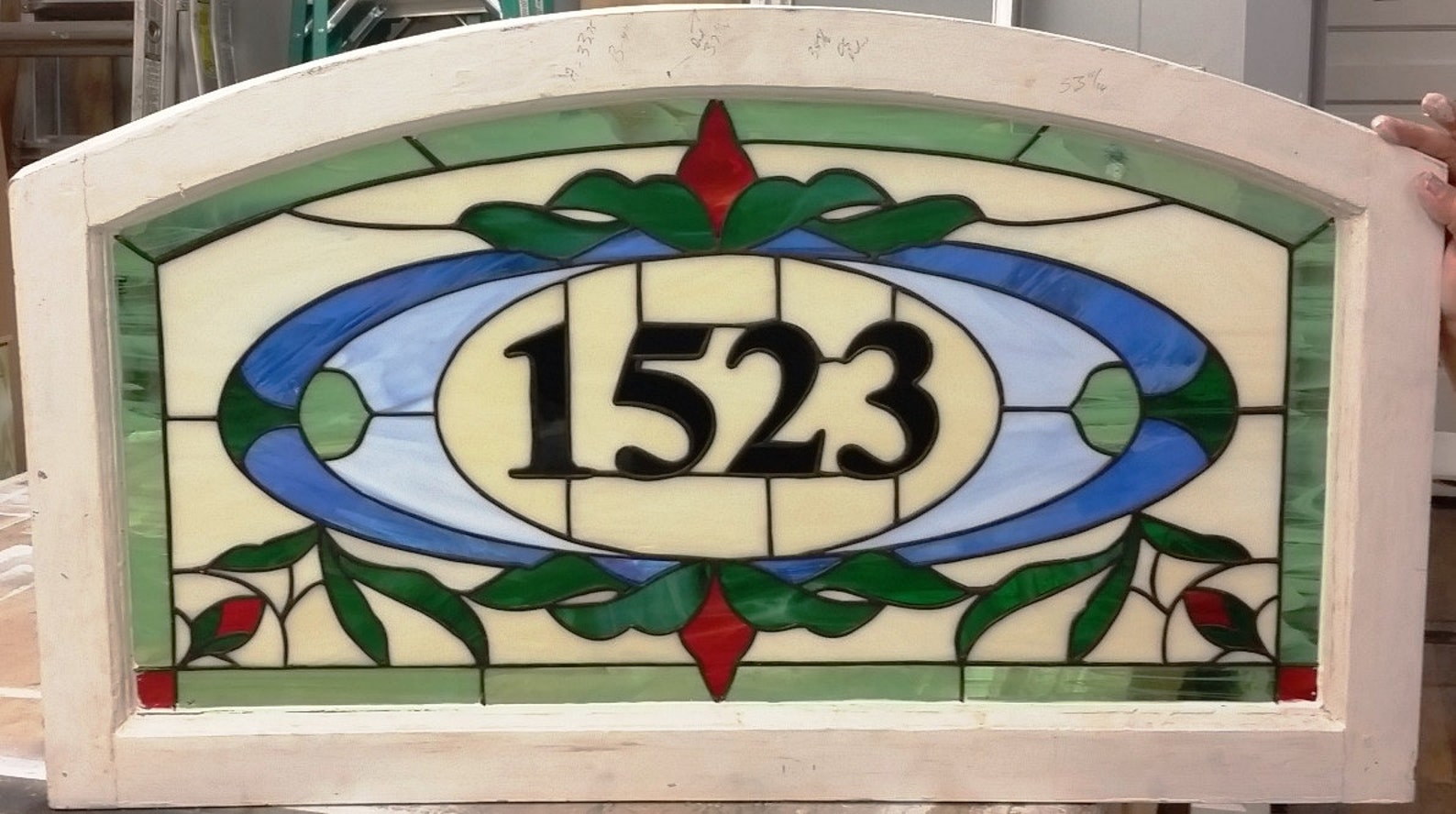 Stained Glass Address Marker AM192 traditional Etsy
