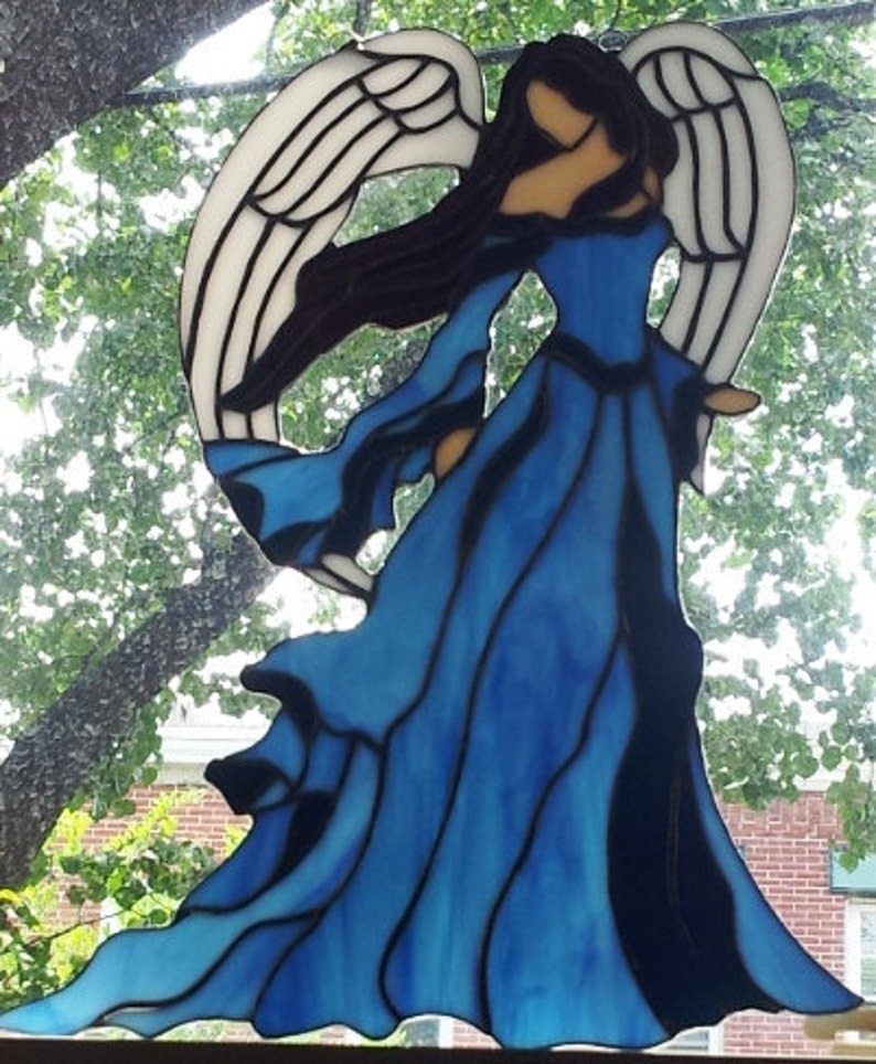 Stained Glass Panel CG-4 Lady Angel image 4