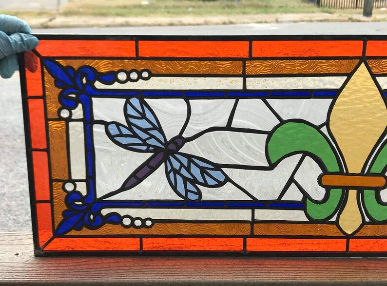 Stained Glass Transom Window TW250 Etsy