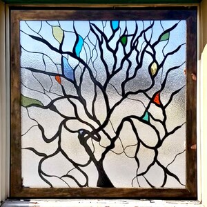 Stained Glass Window - W-428 Tree - Etsy
