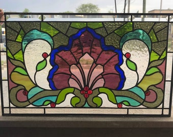 Stained Glass Door Window - D-29