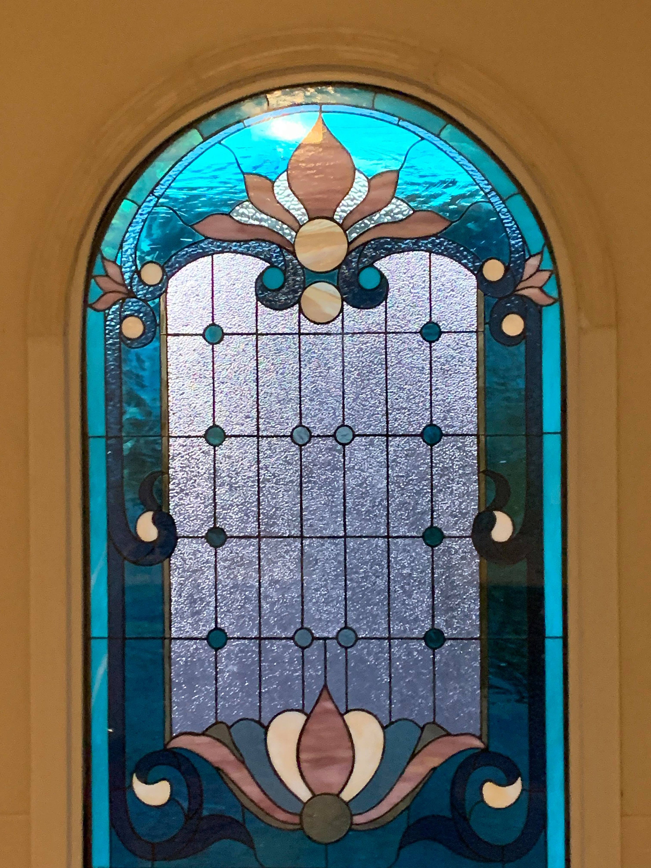 Kits & How To French sun stained glass arched transom pattern Sculpting