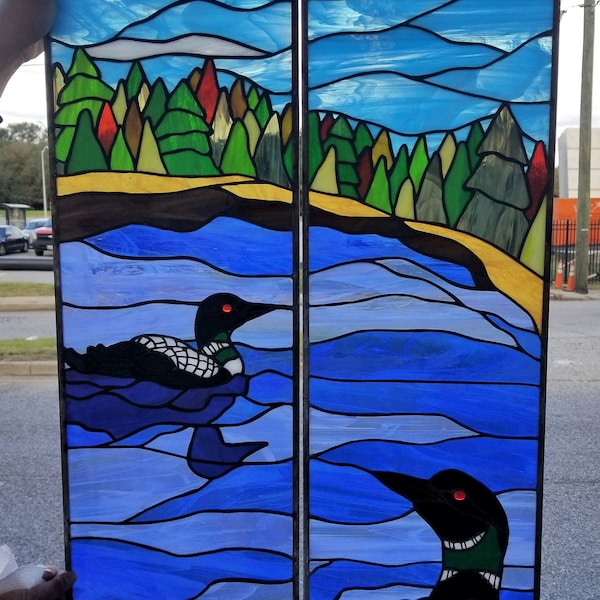 Wood Stained Glass Etsy