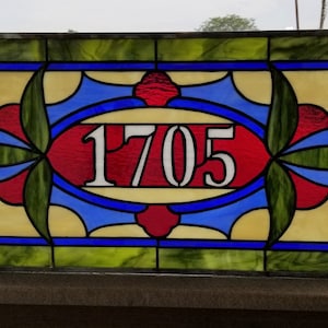 Stained Glass Transom Window - TW-215