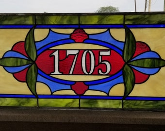 Stained Glass Transom Window - TW-215