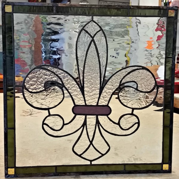 Fleur De Lis Glass Etsy